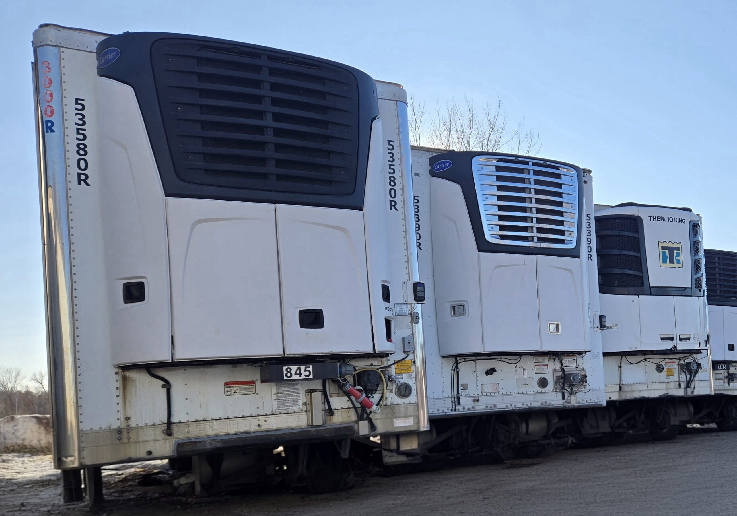 refrigerated trailer rental parked at event site, Chicago, IL.